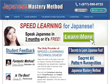 Tablet Screenshot of japanesemasterymethod.com